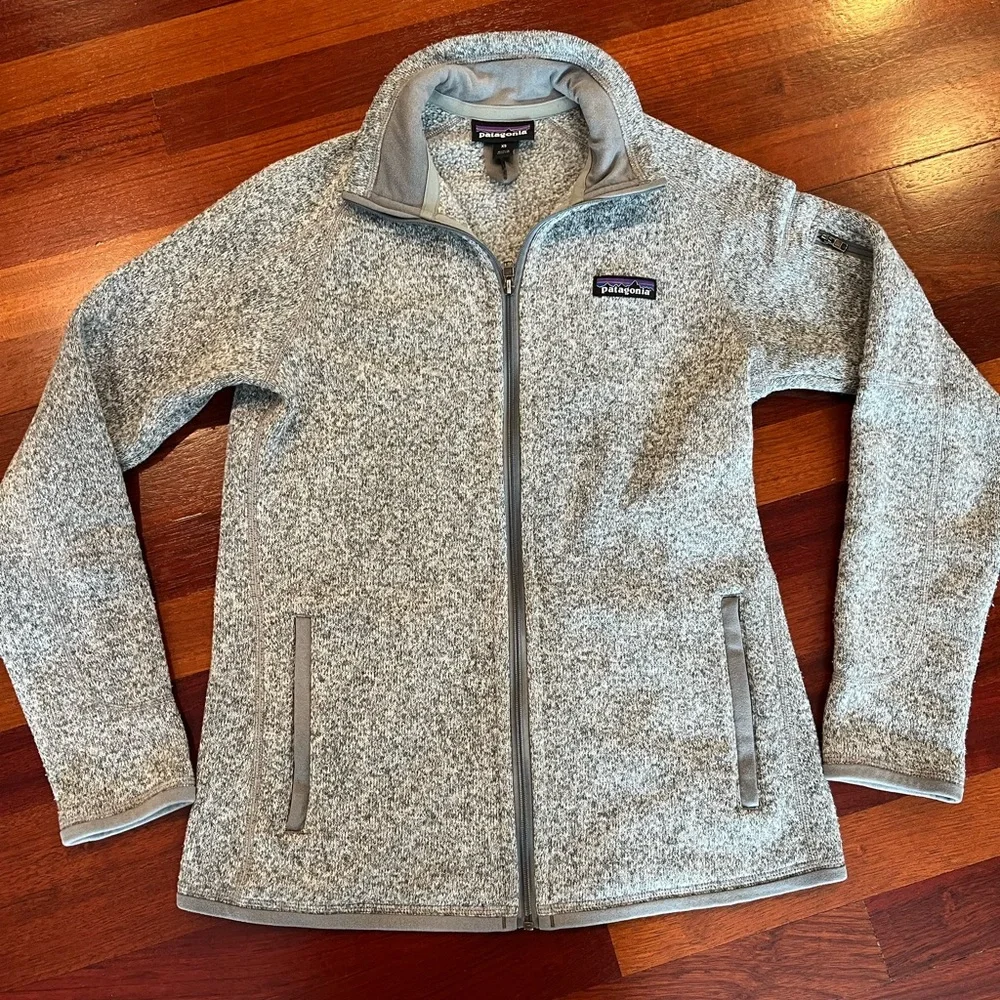 Patagonia Women's Light Gray Full-Zip Fleece Utility Jacket